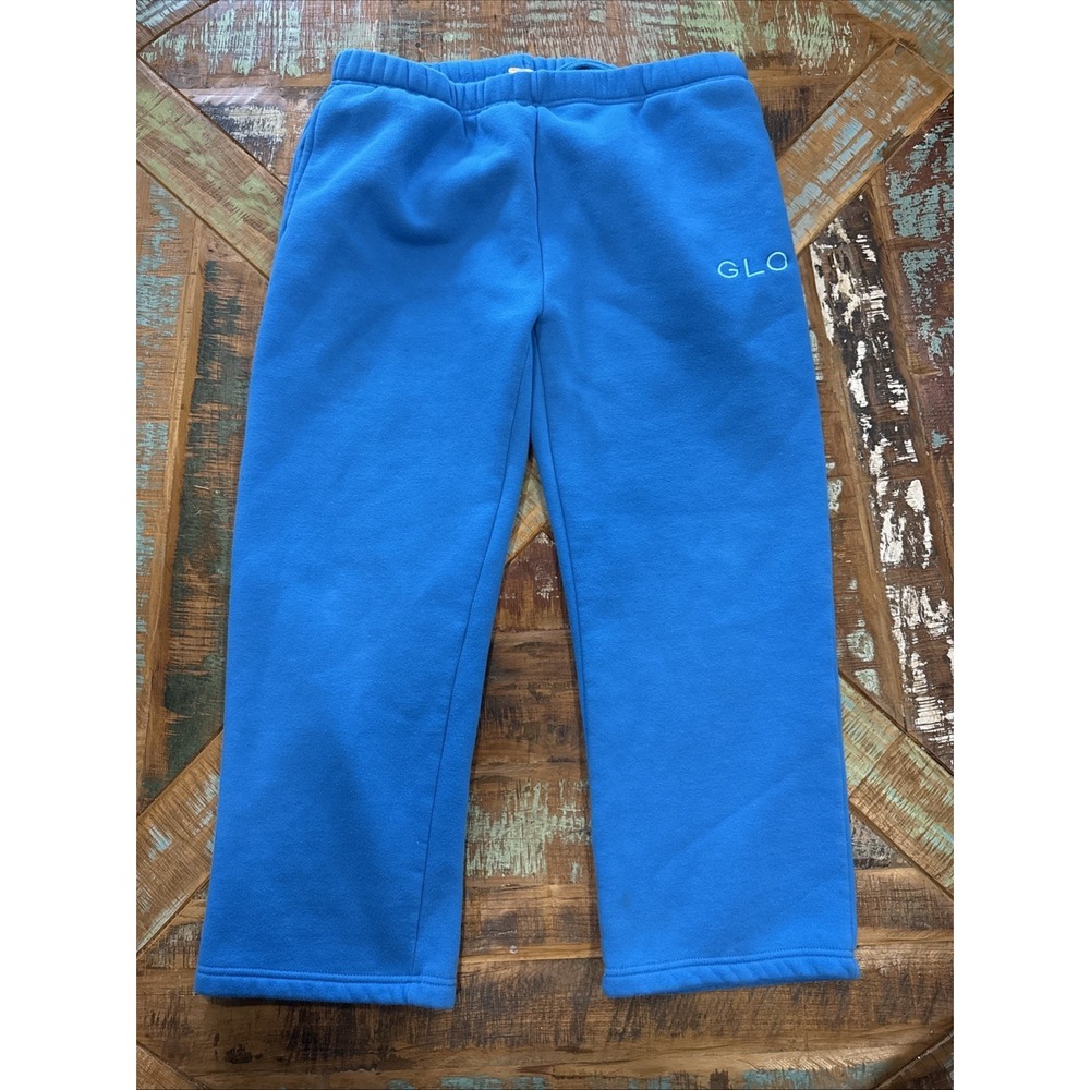 Gods Love overcomes GLO Blue Sweatpants Size XL